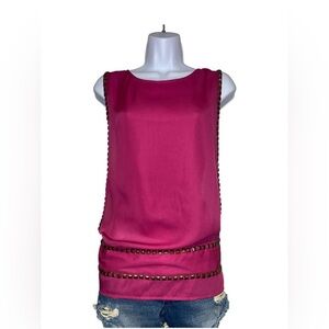 Brand new with tags pink studded Rock & Republic open side tank top top
